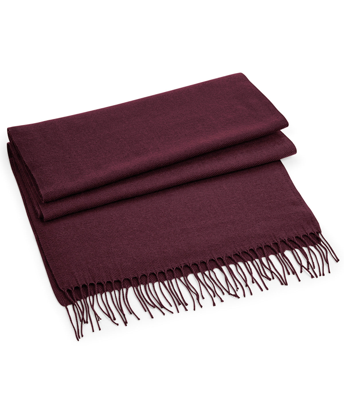 Classic Woven Scarf - B500 - Burgundy O S - Customisable Scarf