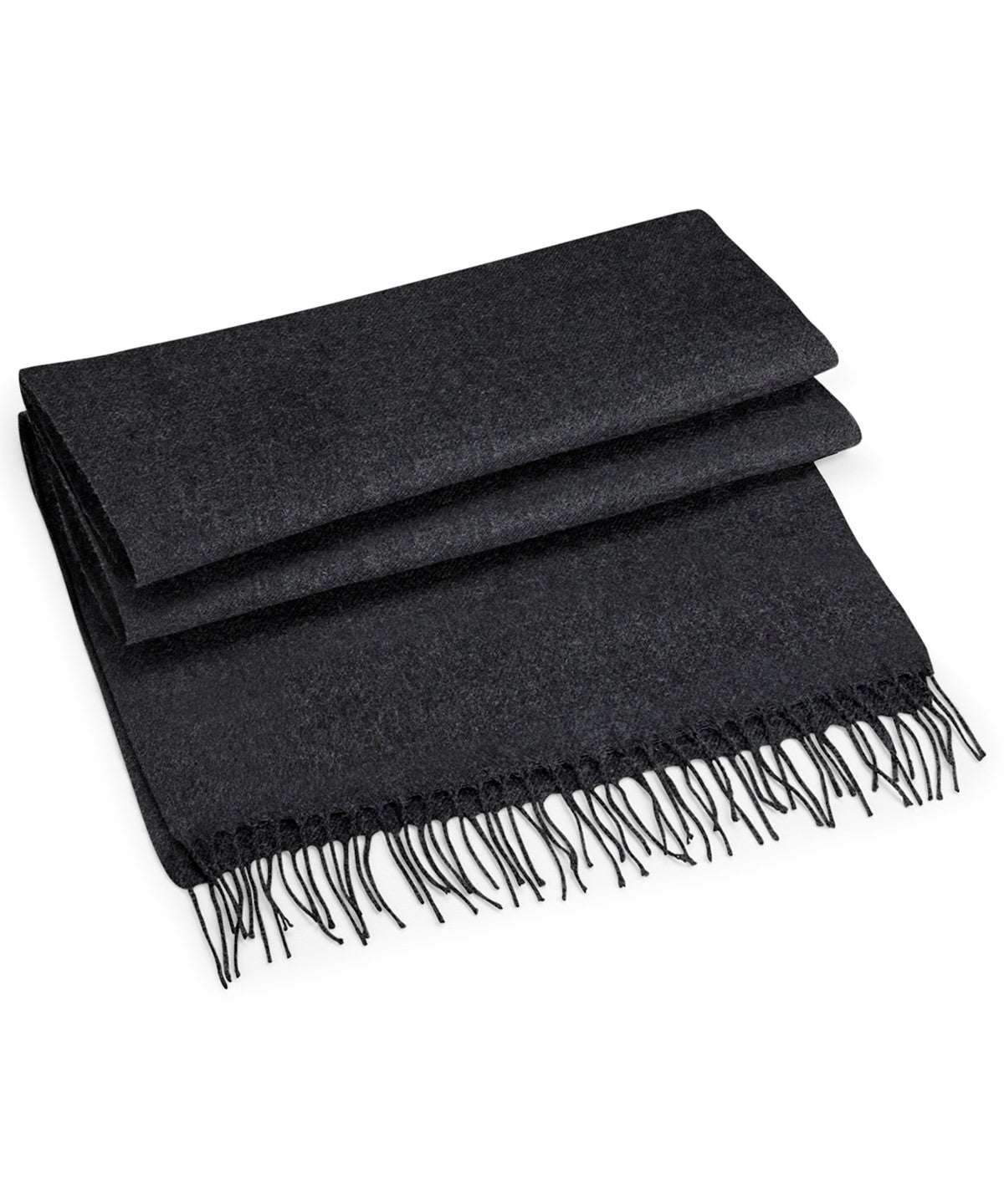 Classic Woven Scarf - B500 - Charcoal O S - Customisable Scarf