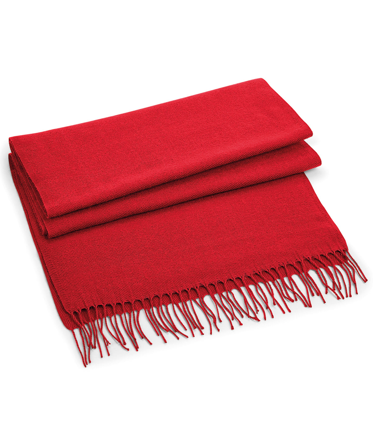 Classic Woven Scarf - B500 - Classic Red O S - Customisable Scarf