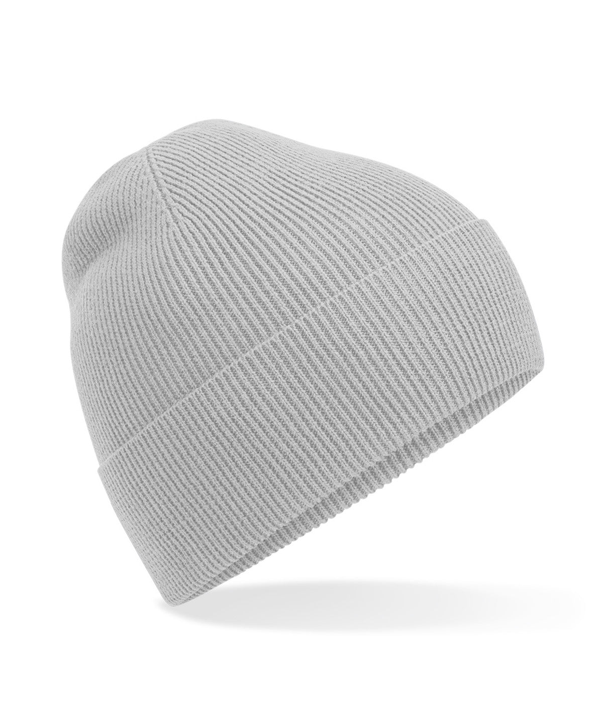 Organic Cotton Fine Knit Bean - B51N - Light Grey O S - Customisable Beanies