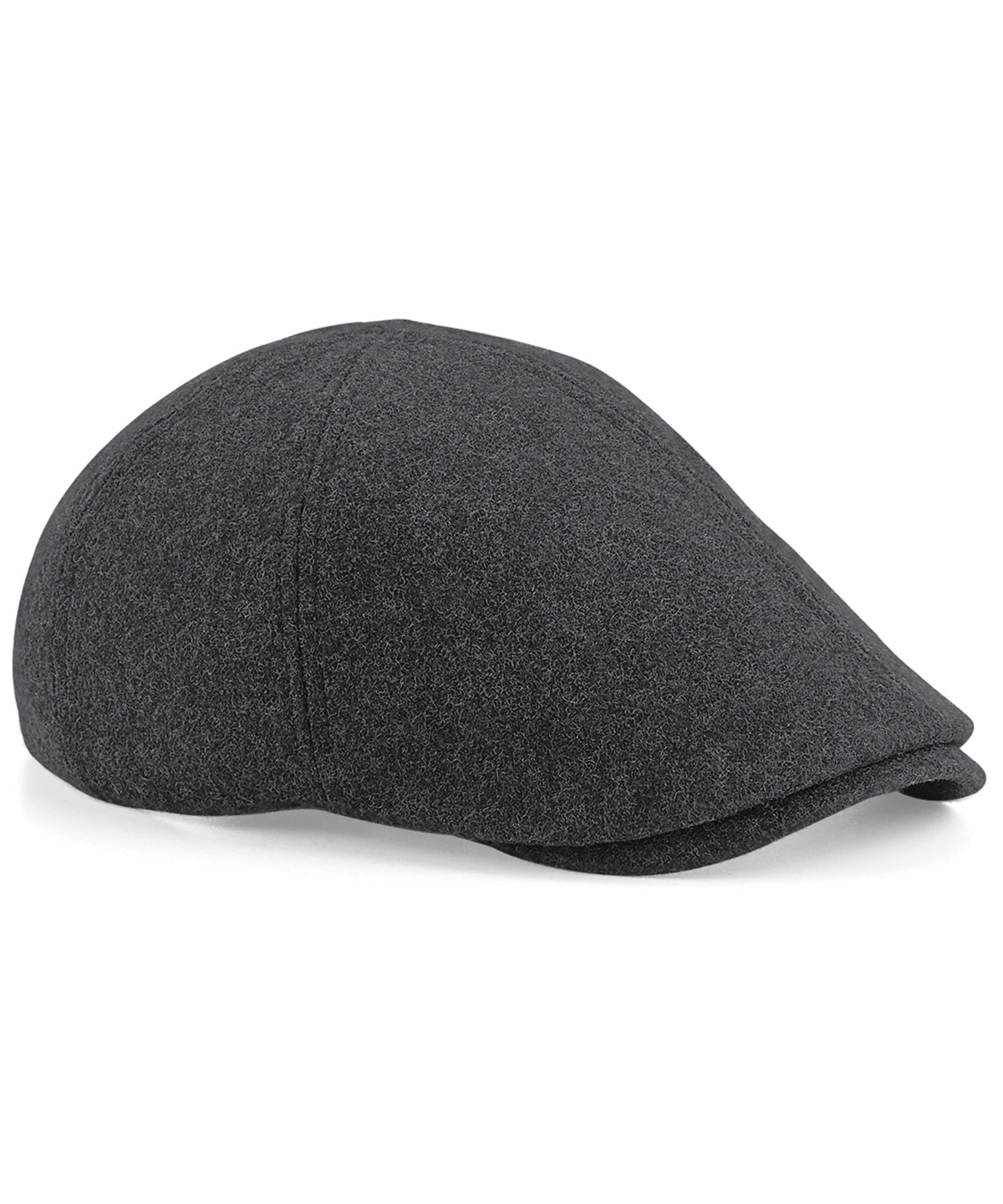 Melton Wool Ivy Cap - B623 - Charcoal Marl O S - Customisable Caps