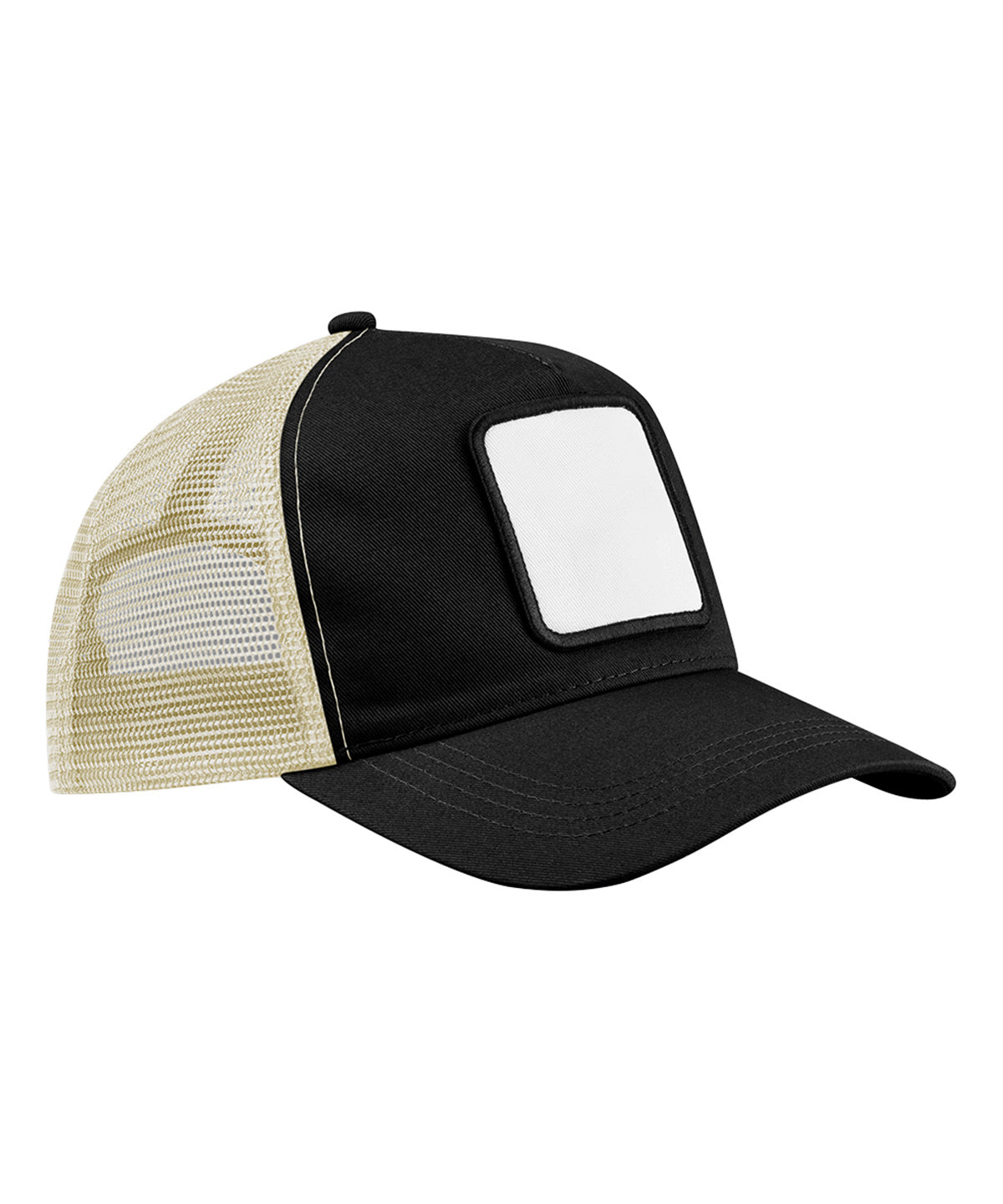 Appliqu√© Patch 5 Panel Truck - B636 - Black Stone O S - Customisable Hats
