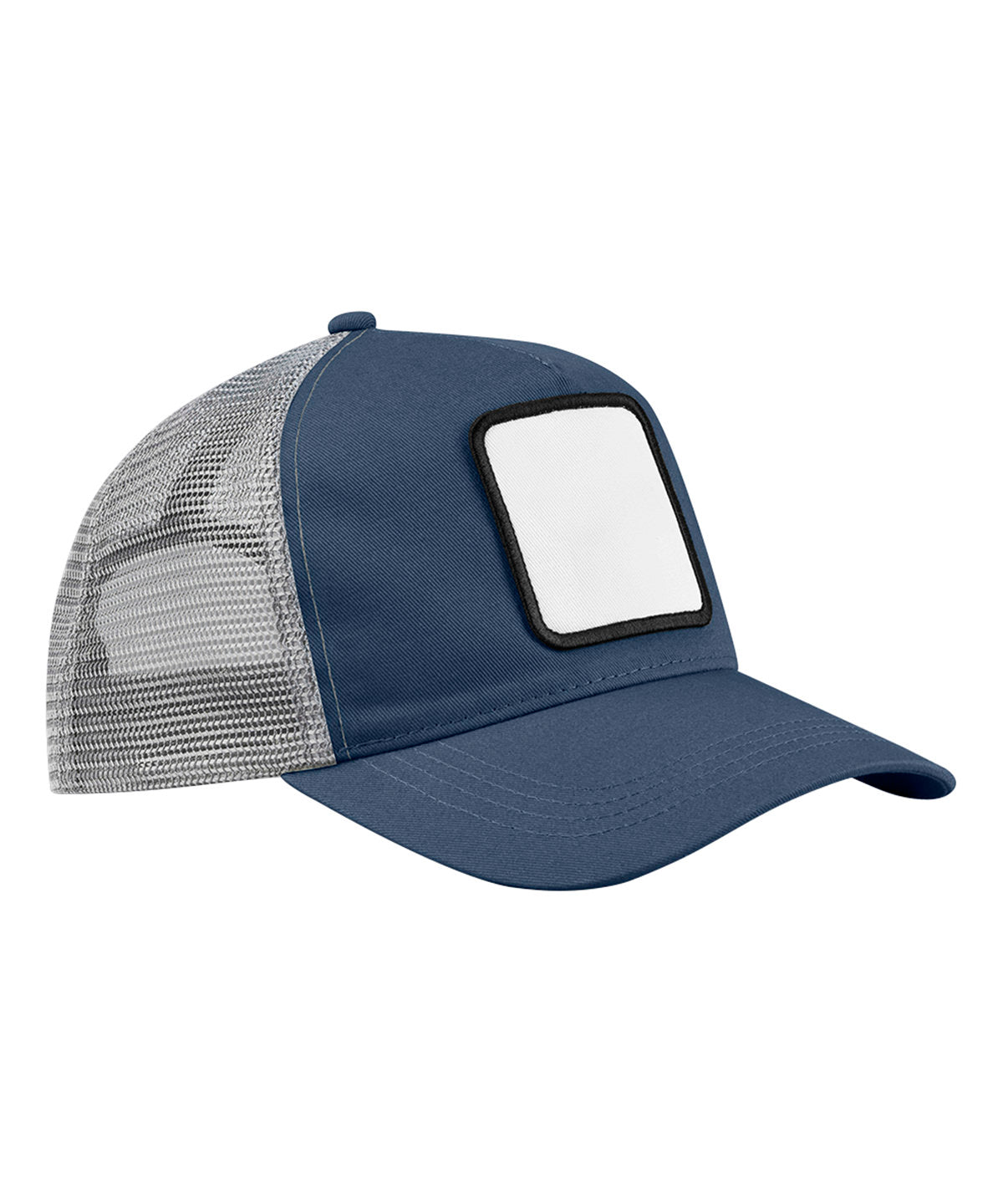 Appliqu√© Patch 5 Panel Truck - B636 - Slate Blue Light Grey O S - Customisable Hats