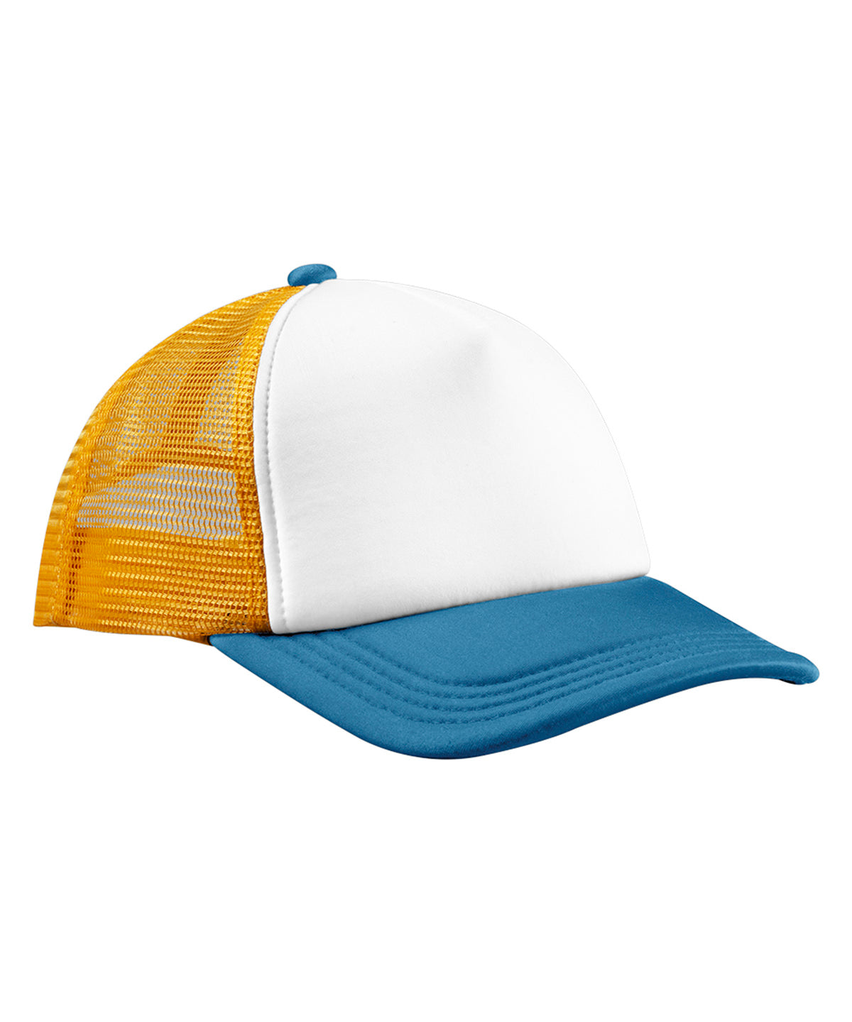 Retro 5 Panel Trucker - B639 - Sunflower Heritage Blue O S - Customisable Hats