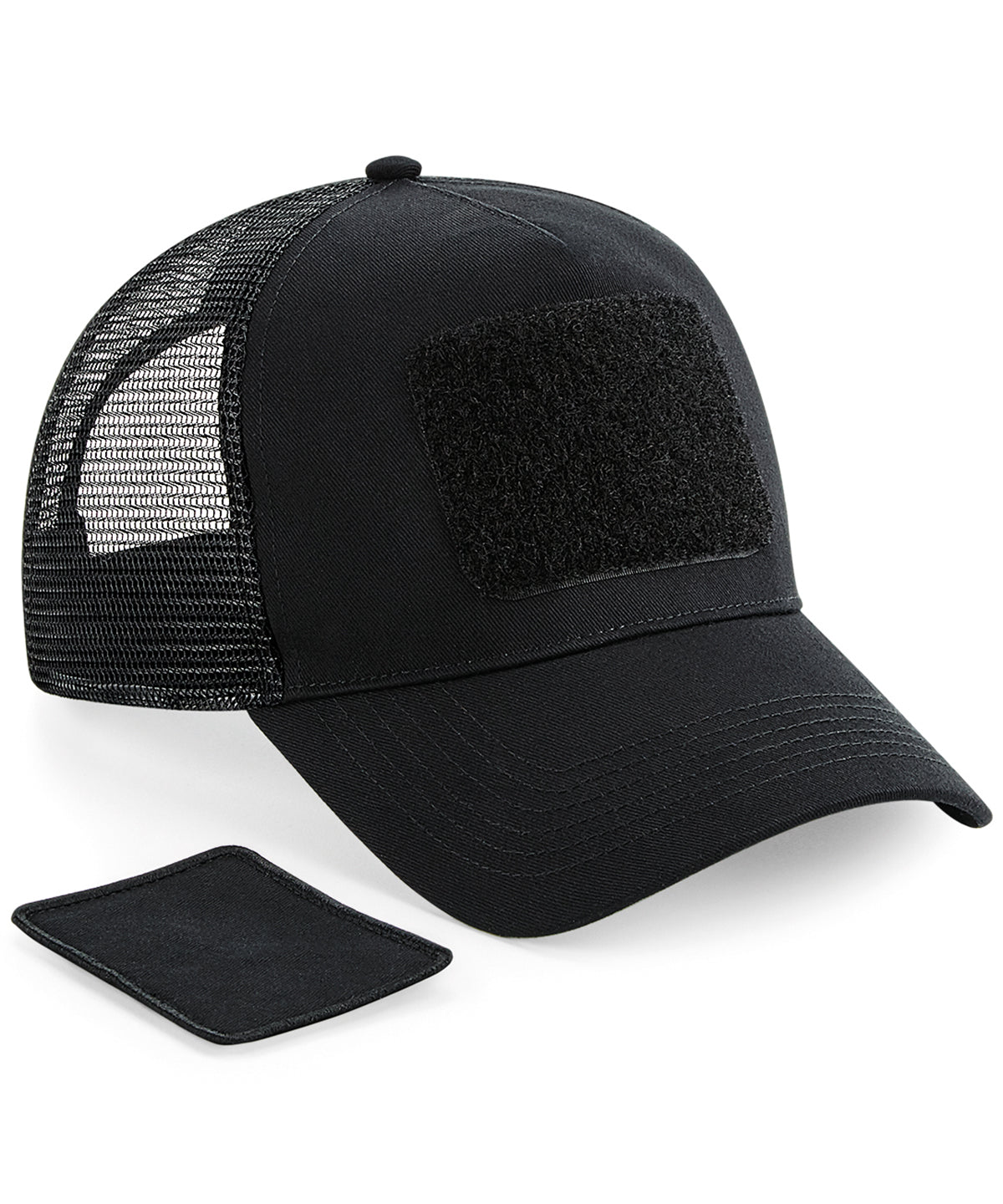 Patch Snapback Trucker - B641 - Black O S - Customisable Caps