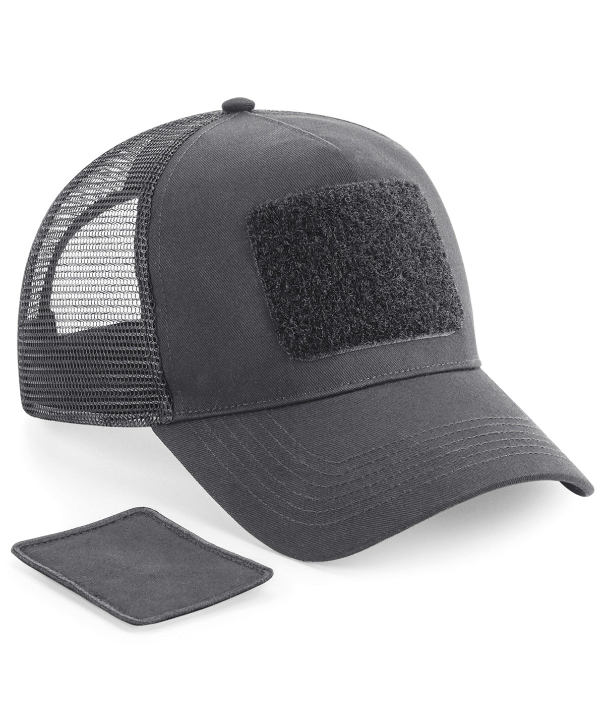 Patch Snapback Trucker - B641 - Graphite Grey O S - Customisable Caps