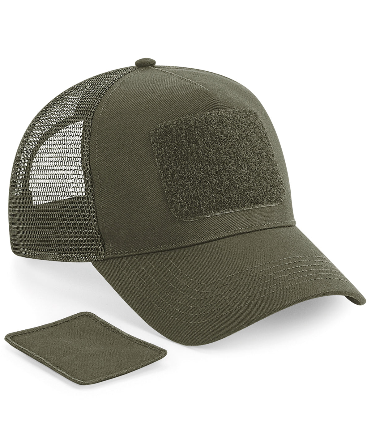 Patch Snapback Trucker - B641 - Military Green O S - Customisable Caps
