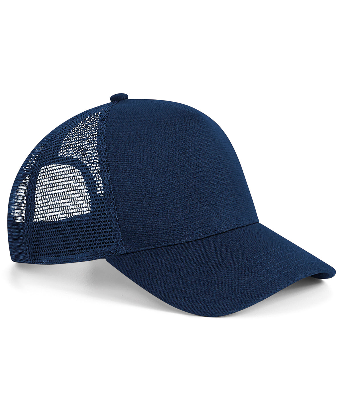 Microknit Snapback Trucker - B642 - French Navy O S - Customisable Caps