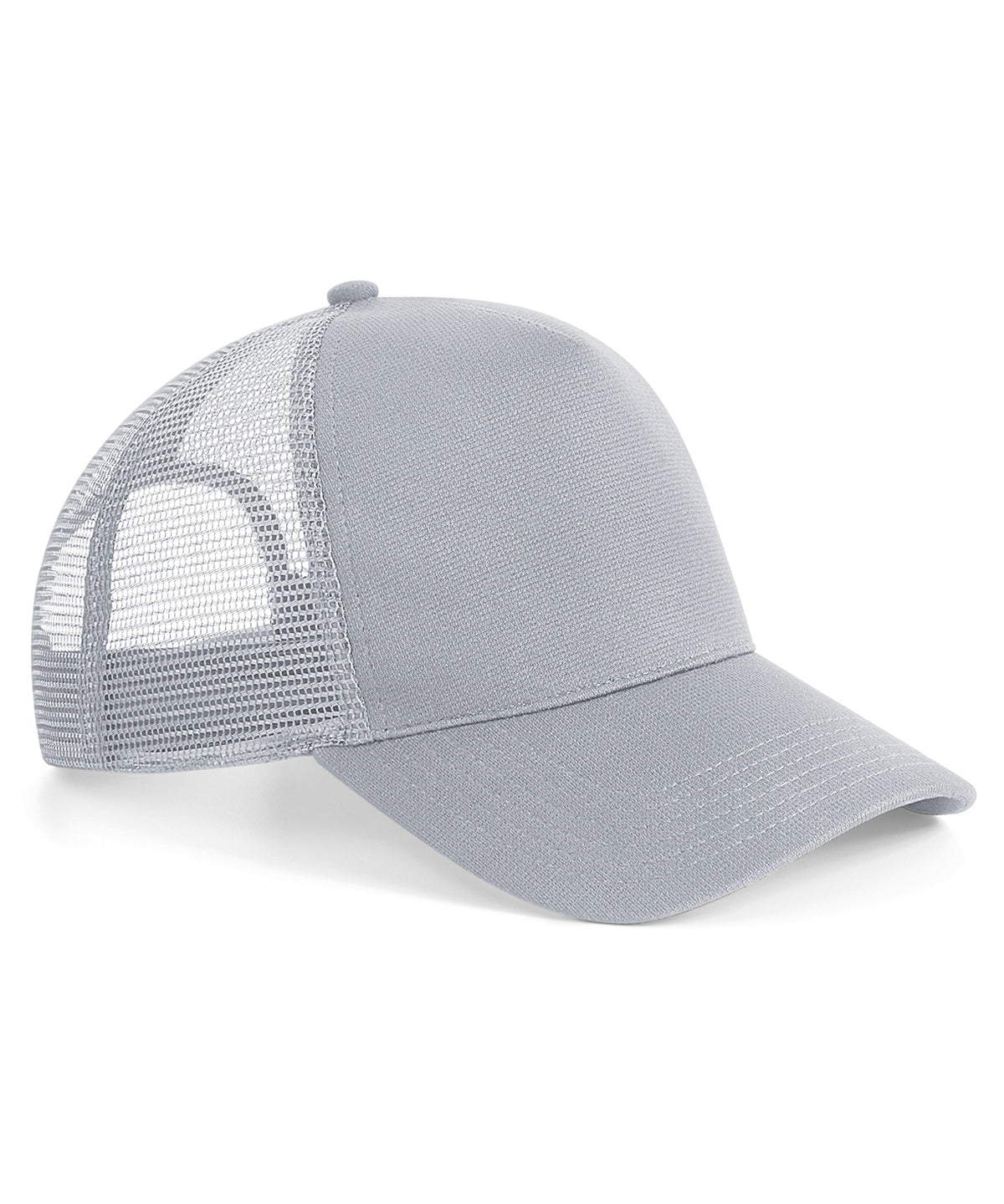 Microknit Snapback Trucker - B642 - Light Grey O S - Customisable Caps