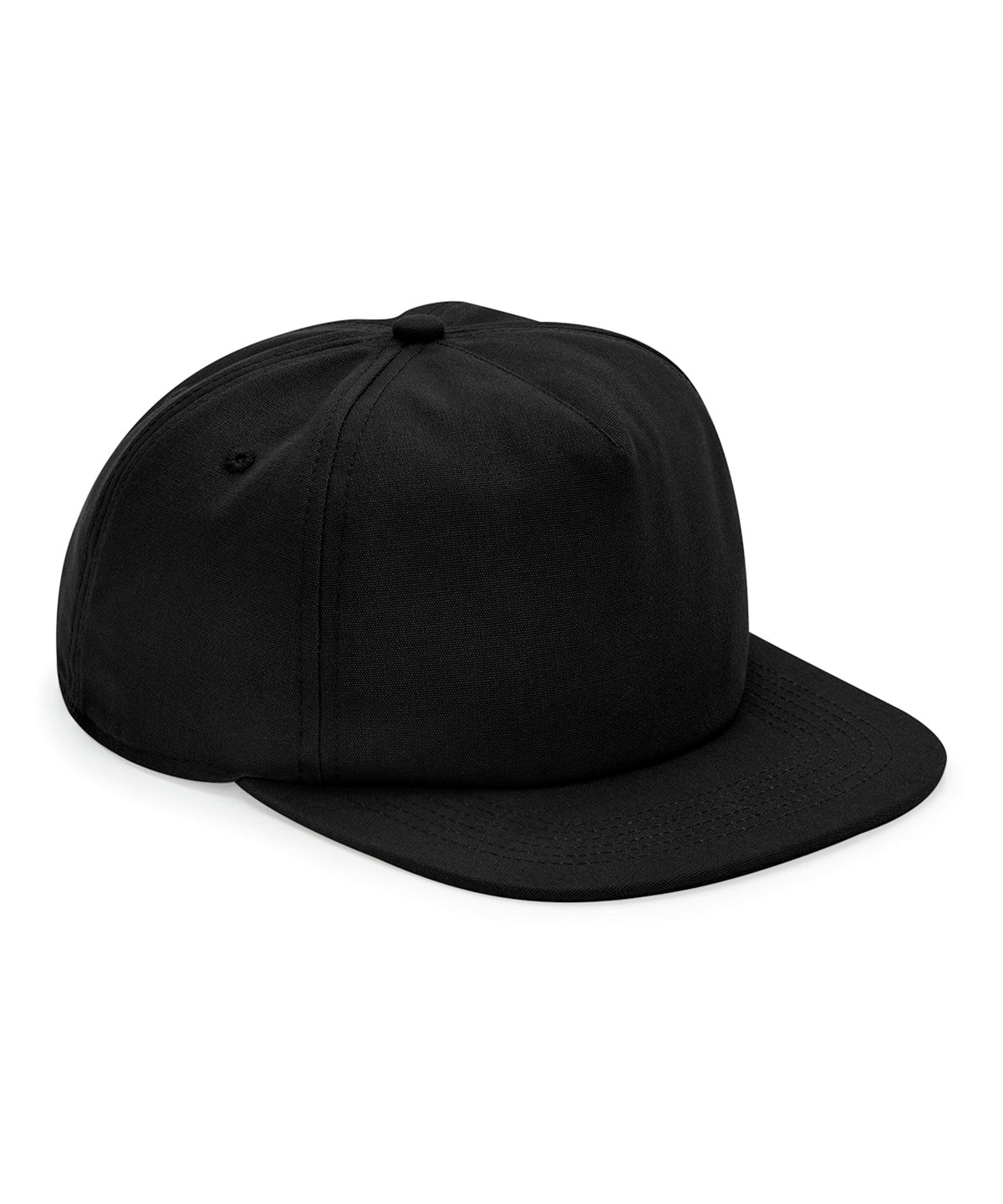 Organic Cotton 5 Panel Cap - B64N - Black O S - Customisable Caps