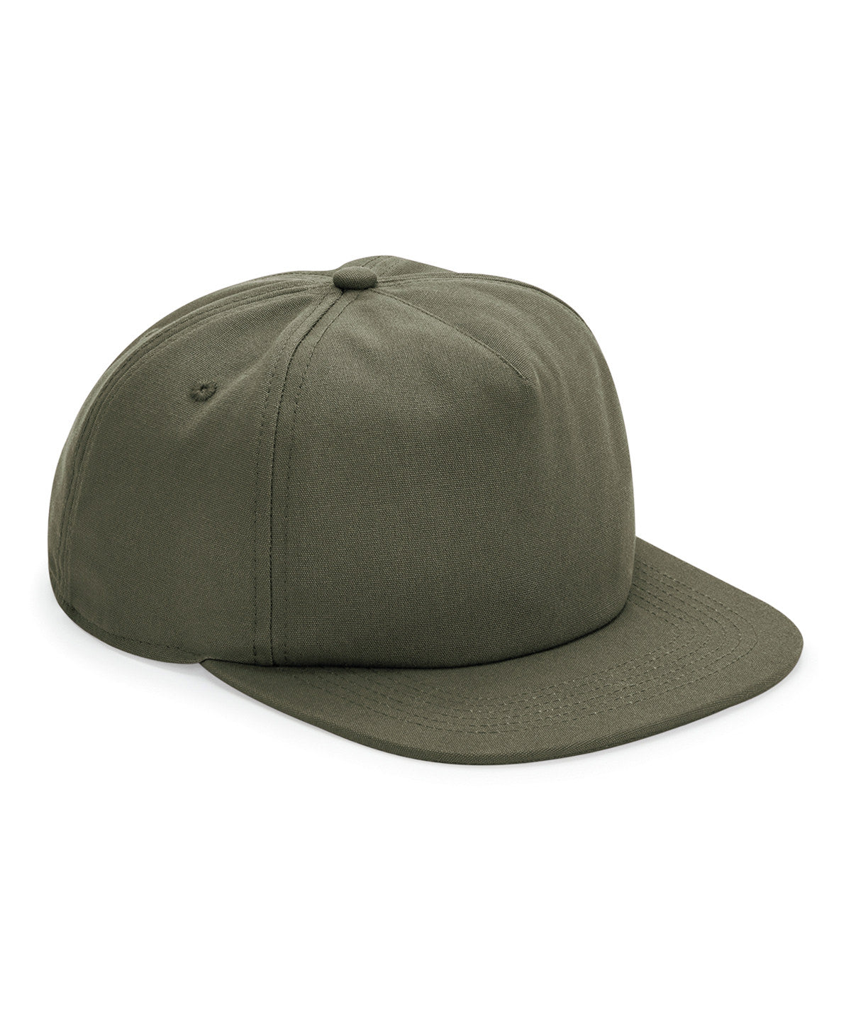 Organic Cotton 5 Panel Cap - B64N - Olive O S - Customisable Caps