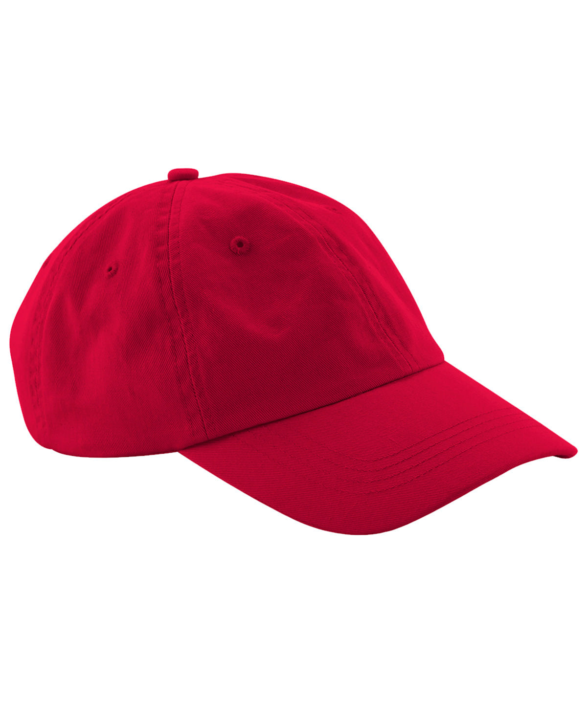 Low Profile 6 Panel Dad Cap - B653 - Classic Red O S - Customisable Caps