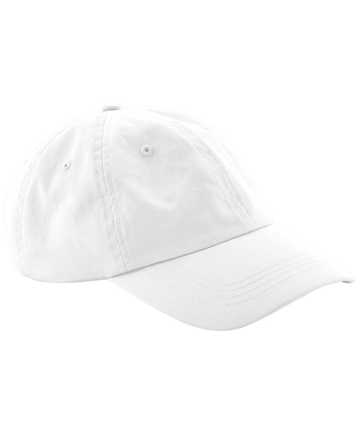 Low Profile 6 Panel Dad Cap - B653 - White O S - Customisable Caps