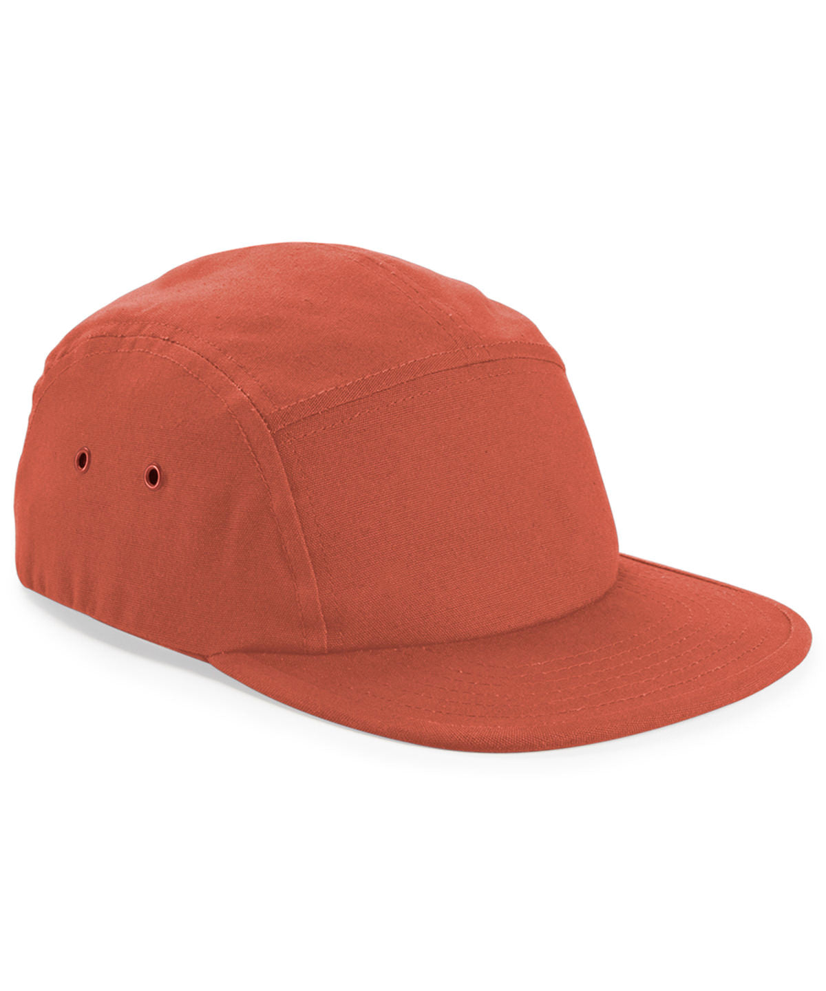 Canvas 5 Panel Cap - B654 - Terracotta O S - Customisable Caps