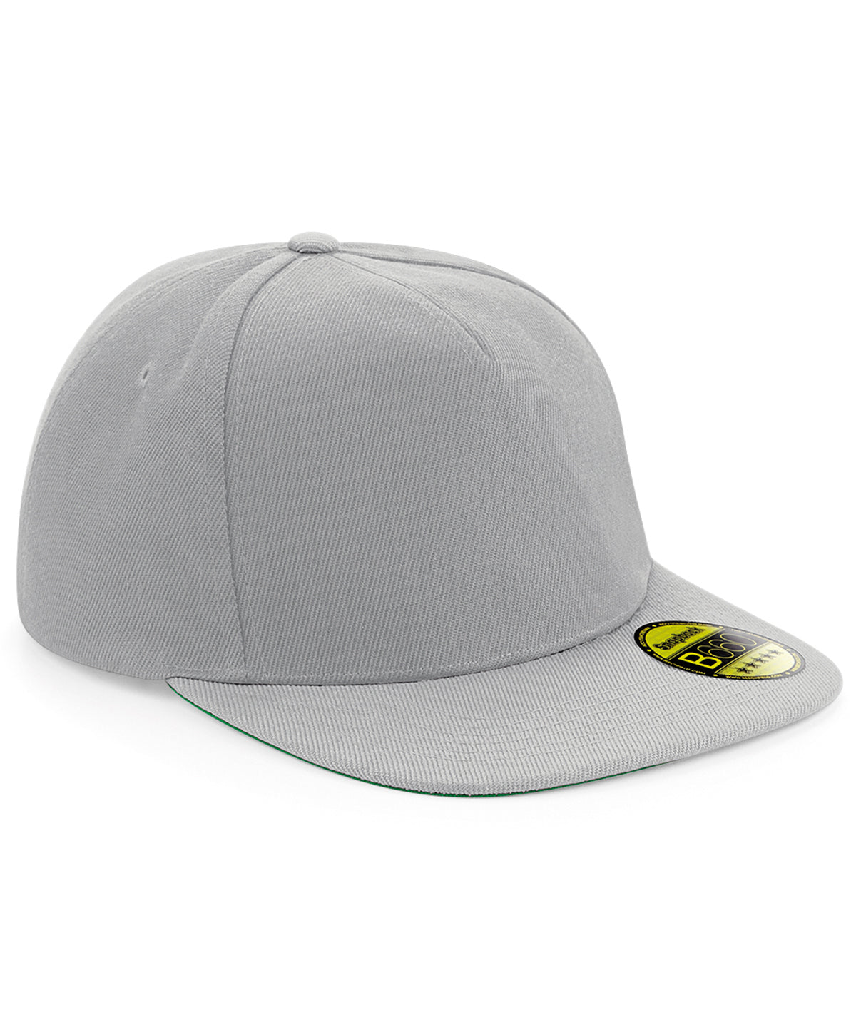 Original Flat Peak Snapback - B660 - Grey Grey O S - Customisable Caps