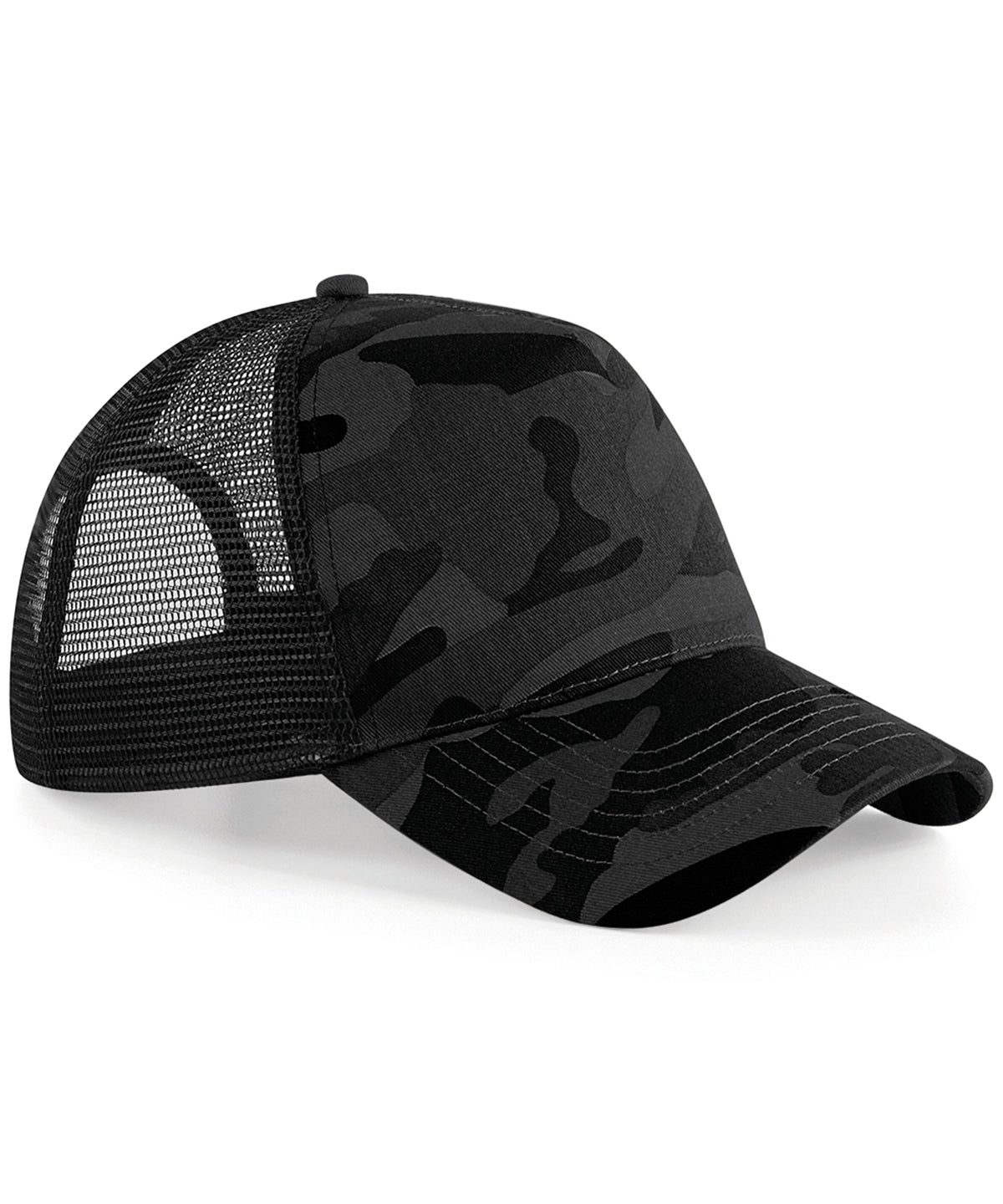 Camo Snapback Trucker - B694 - Midnight Camo O S - Customisable Caps