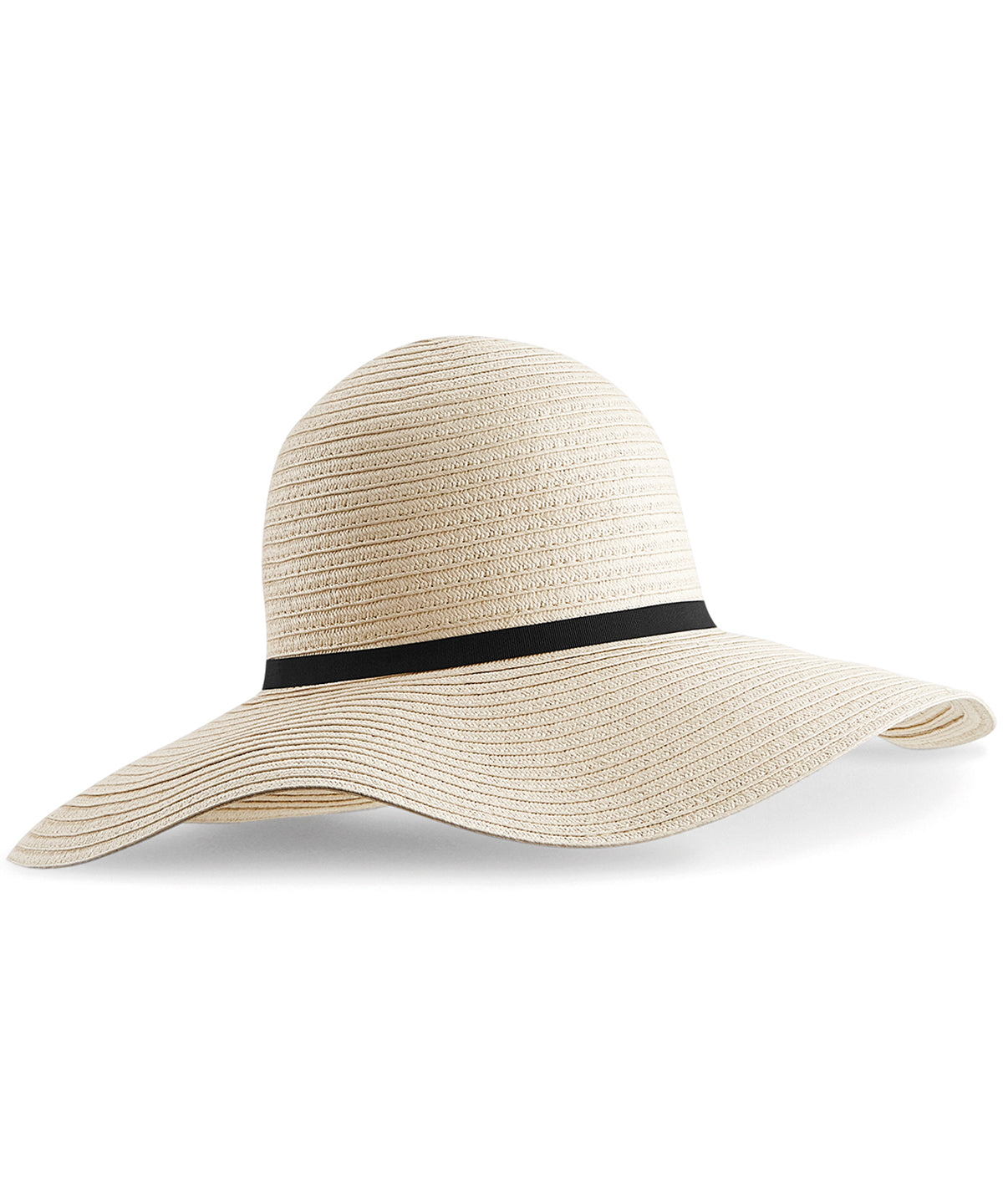 Marbella WideBrimmed Sun Hat - B740 - Natural O S - Customisable Hats