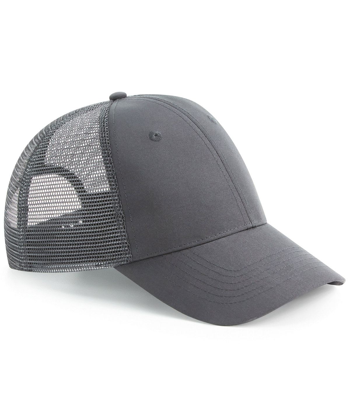 Recycled Snapback Trucker Cap - B75R - Graphite Grey O S - Customisable Caps