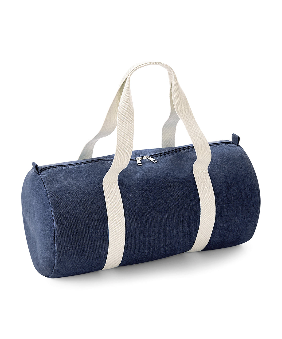 Denim Barrel Bag - BG646 - Denim Blue O S - Customisable Bags