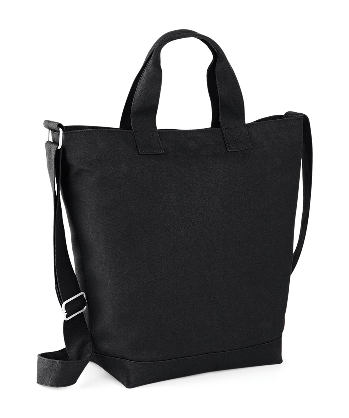 Canvas Day Bag - BG673 - Black O S - Customisable Bags