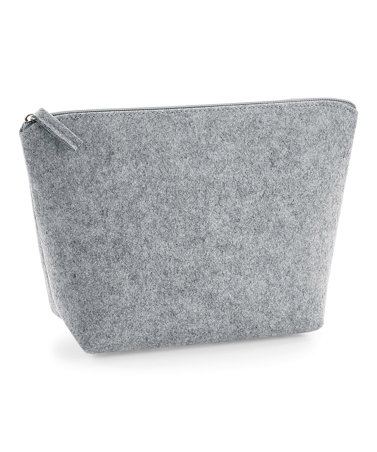 Felt Accessory Bag - BG724 - Grey Melange - Customisable Bags
