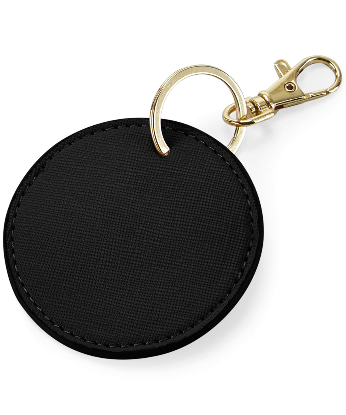 Boutique Circular Key Clip - BG745 - Black O S - Customisable Bags