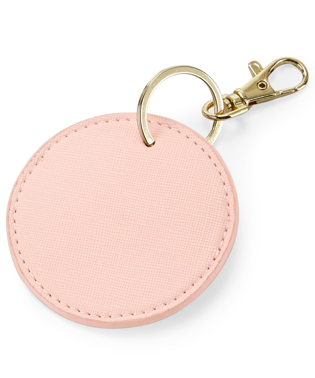 Boutique Circular Key Clip - BG745 - Soft Pink O S - Customisable Bags