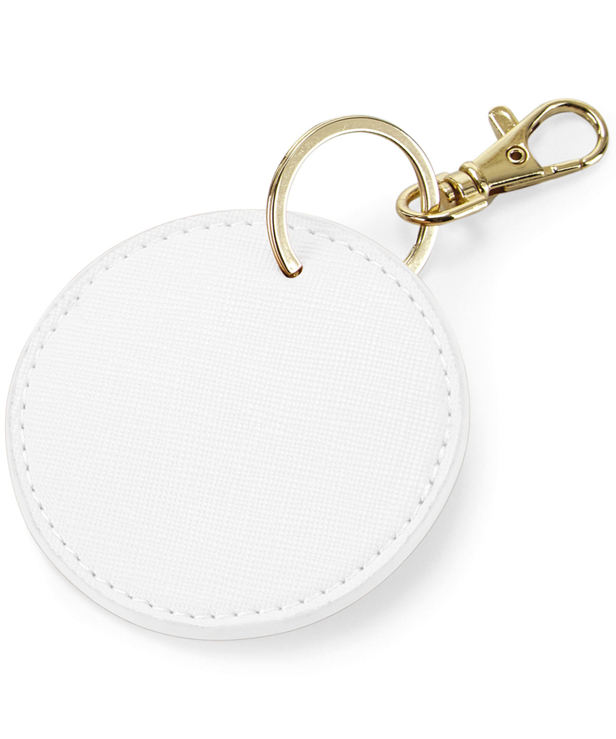Boutique Circular Key Clip - BG745 - Soft White O S - Customisable Bags