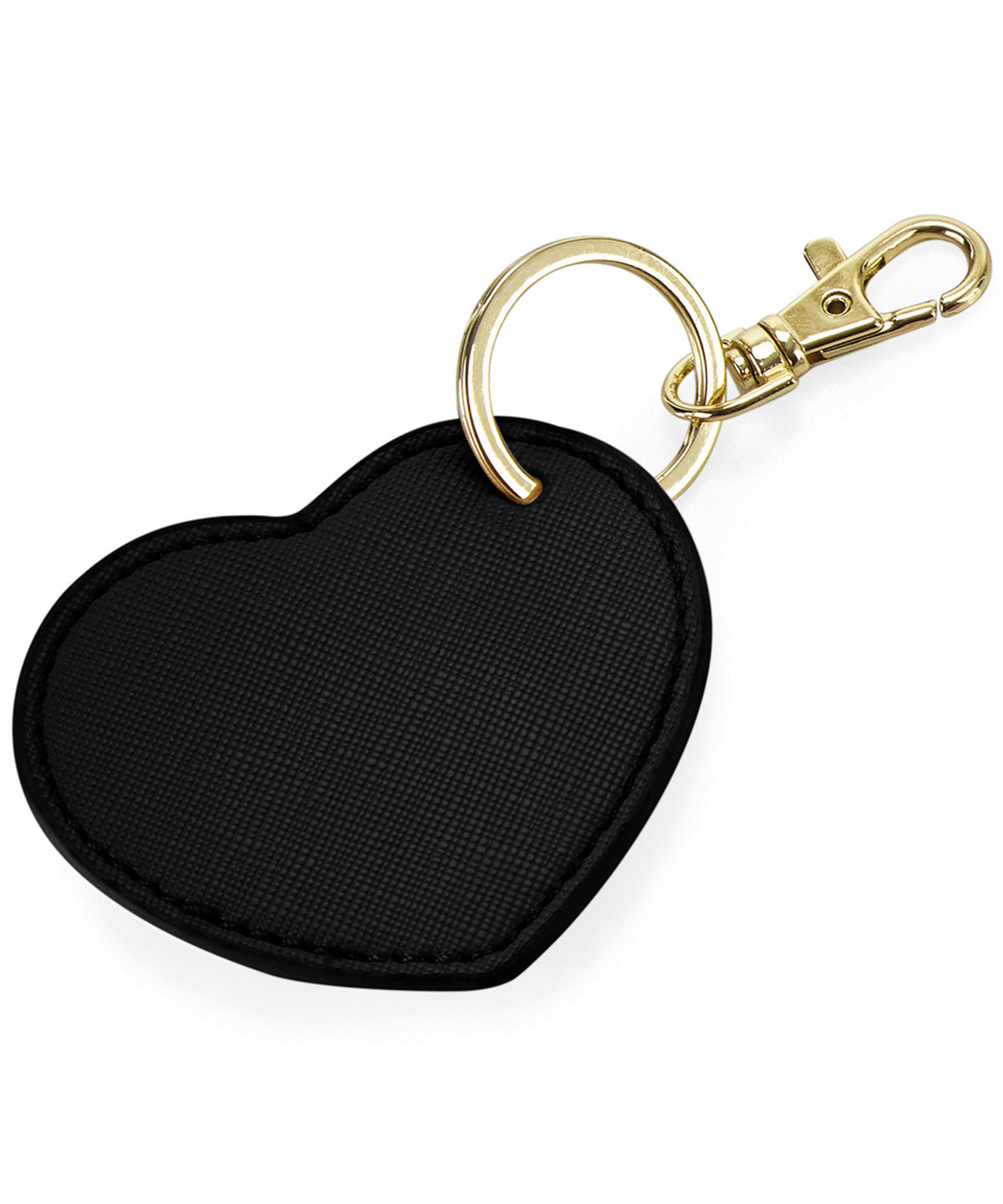 Boutique Heart Key Clip - BG746 - Black O S - Customisable Bags