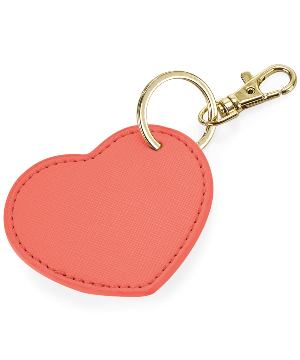 Boutique Heart Key Clip - BG746 - Coral O S - Customisable Bags