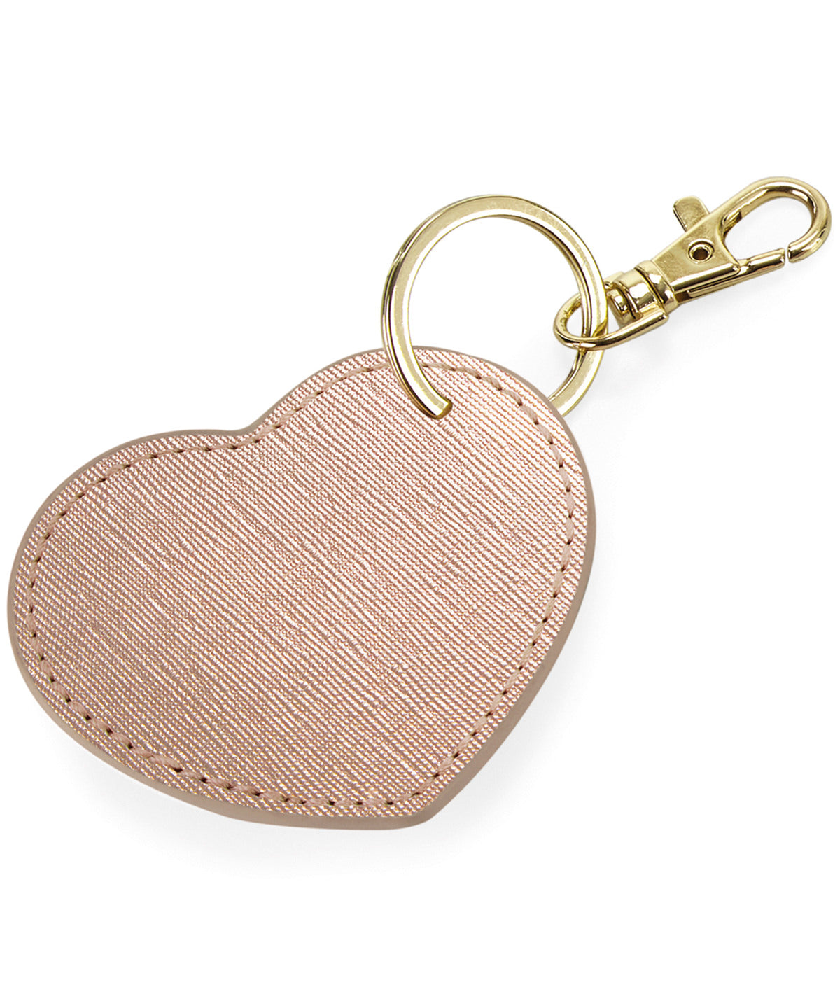 Boutique Heart Key Clip - BG746 - Rose Gold O S - Customisable Bags