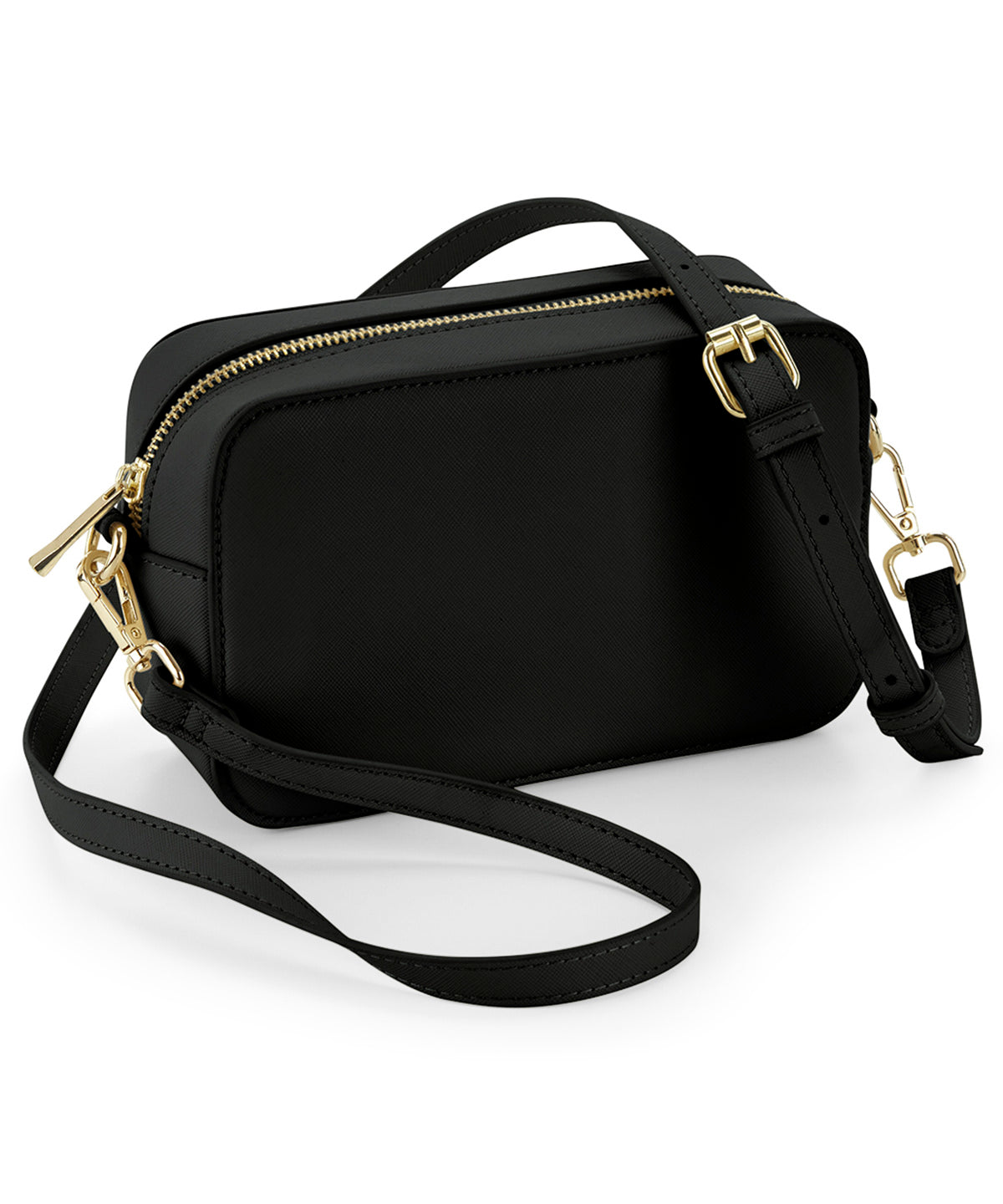 Boutique Cross Body Bag - BG758 - Black O S - Customisable Bags