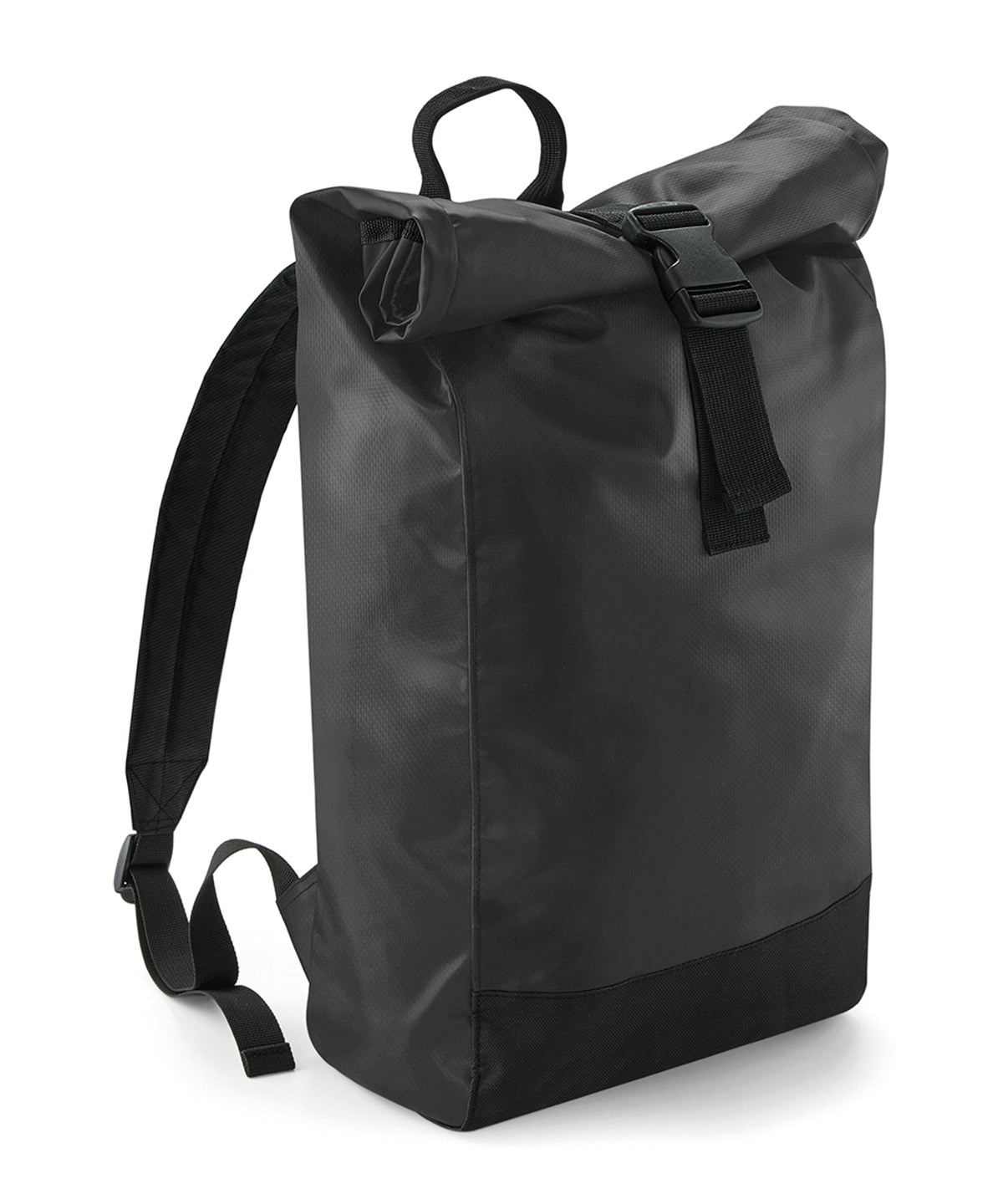 Tarp Roll Top Backpack - BG815 - Black O S - Customisable Bags
