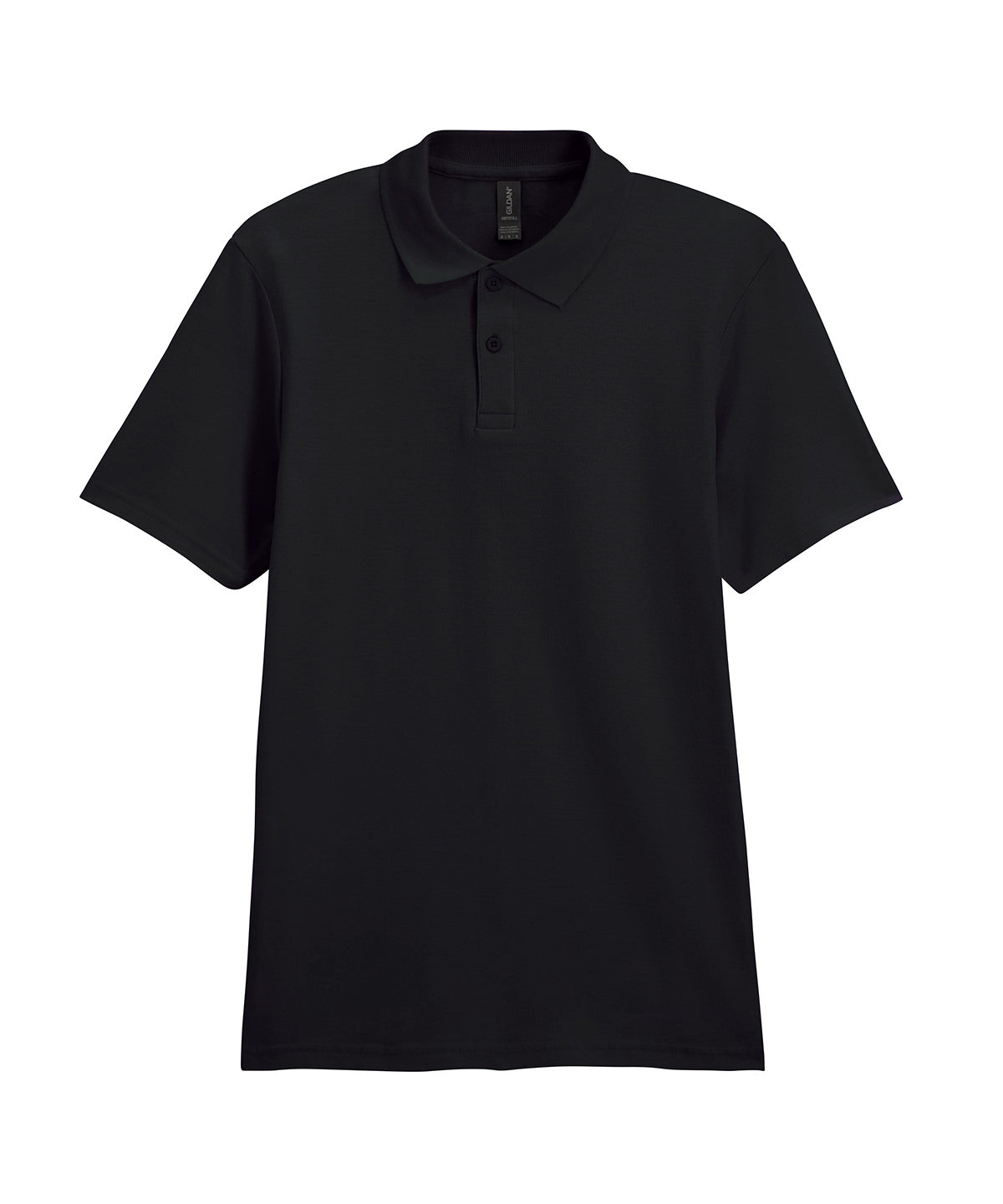 Softstyle Adult Double Pique Polo - 64800 - Black - Customisable Polo Shirts