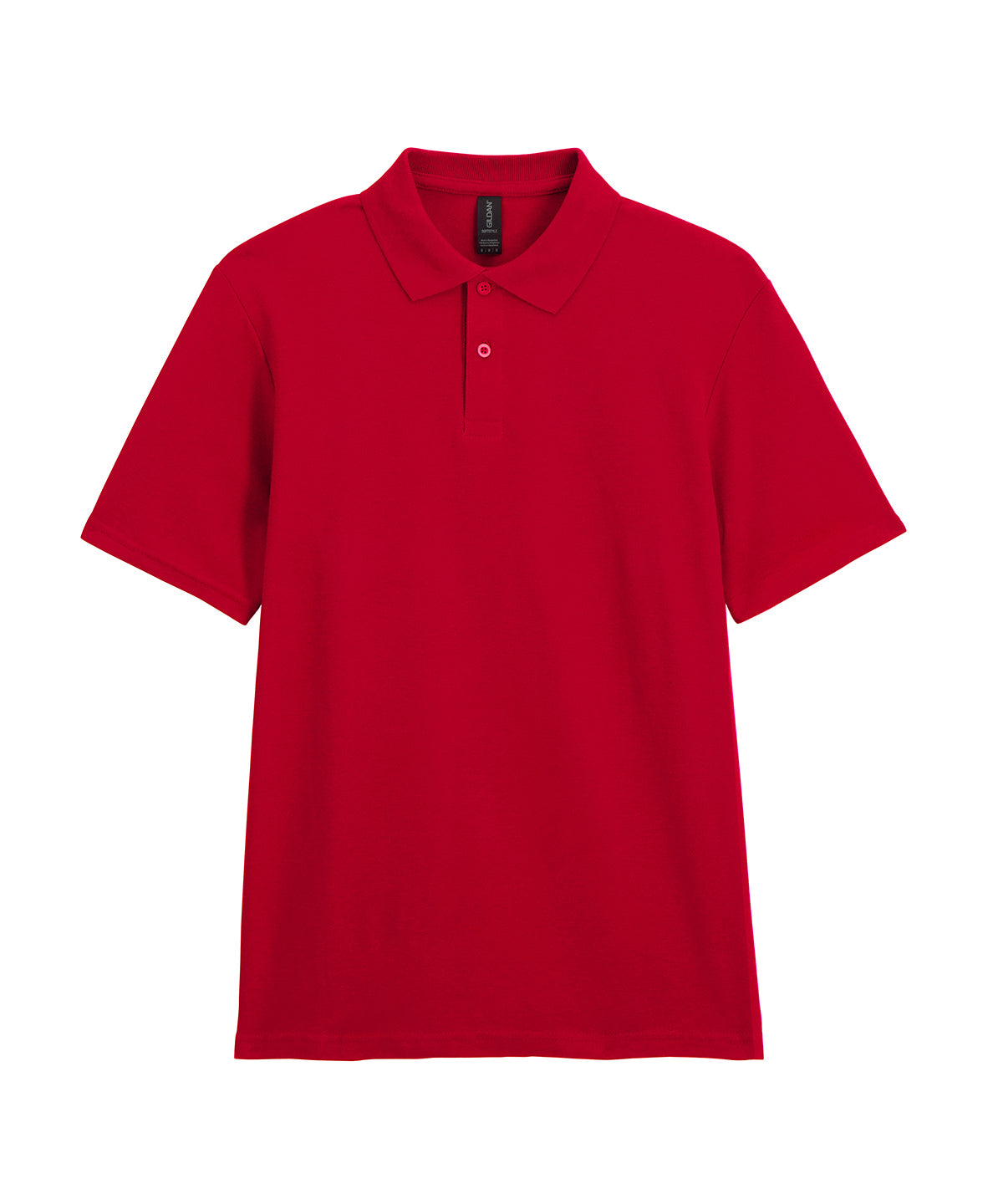 Softstyle Adult Double Pique Polo - 64800 - Cherry Red - Customisable Polo Shirts