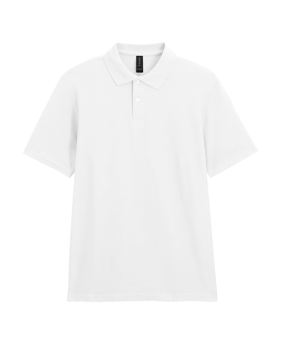 Softstyle Adult Double Pique Polo - 64800 - White - Customisable Polo Shirts