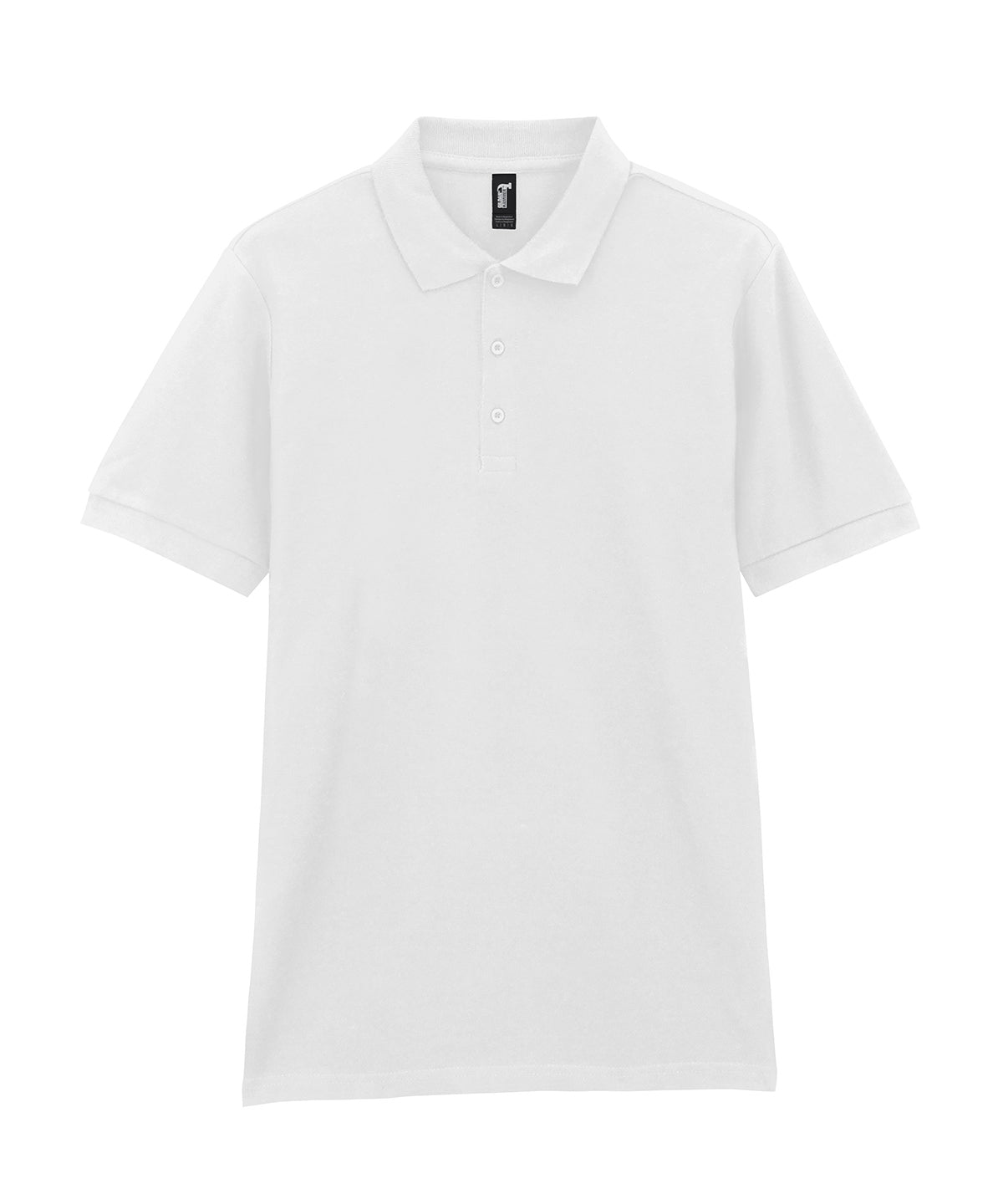 Premium Cotton Adult Pique Polo - 85800 - White - Customisable Polo Shirts