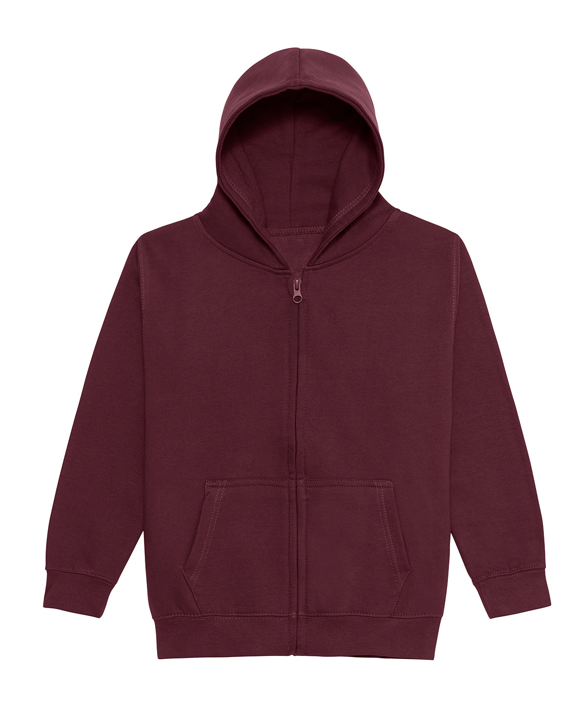Kids zoodie - JH50J - Burgundy - Customisable Hoodies