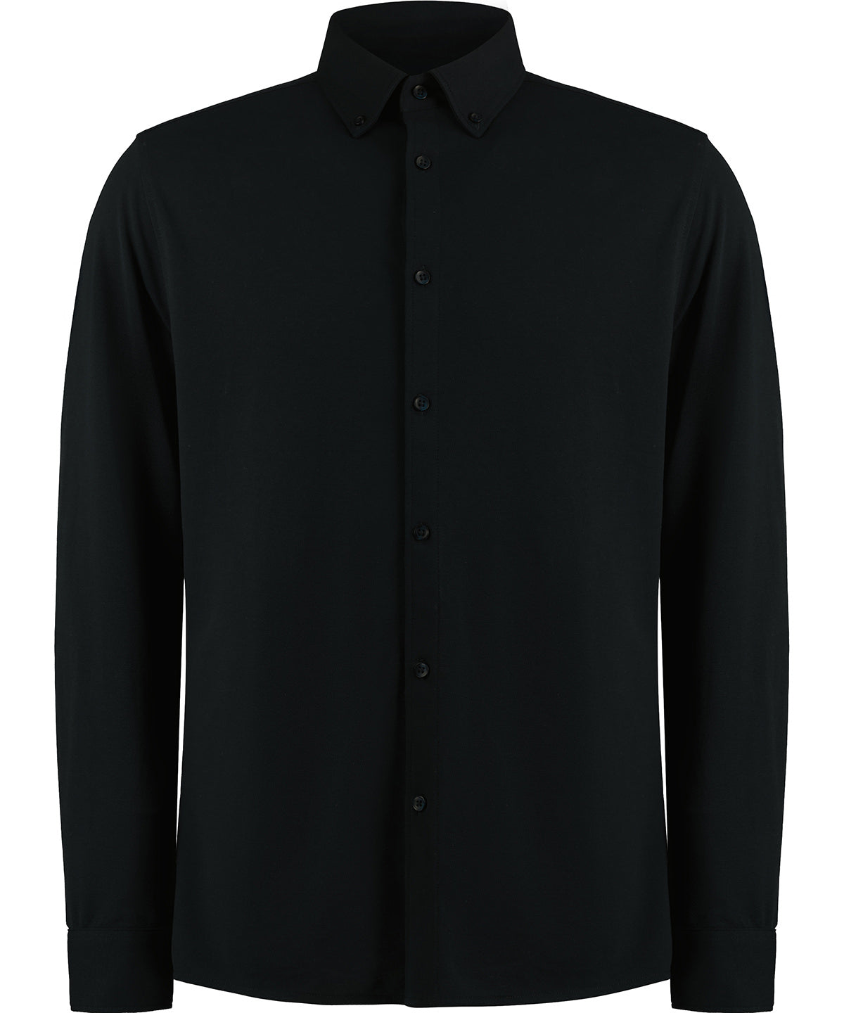 Mens LS Superwash Pique Shirt - KK143 - Black - Customisable Shirts
