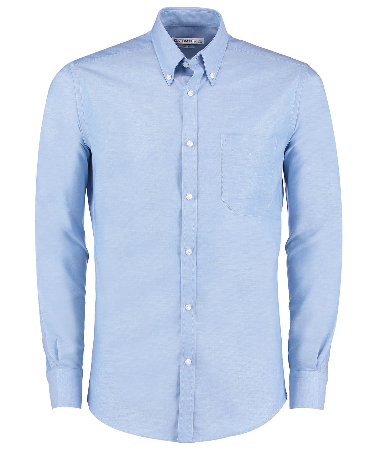 Mens LS Slim Workwear Shirt - KK184 - Light Blue - Customisable Corporate Wear