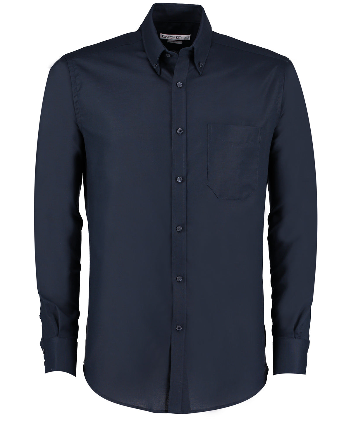 Mens LS Slim Workwear Shirt - KK184 - Navy - Customisable Corporate Wear