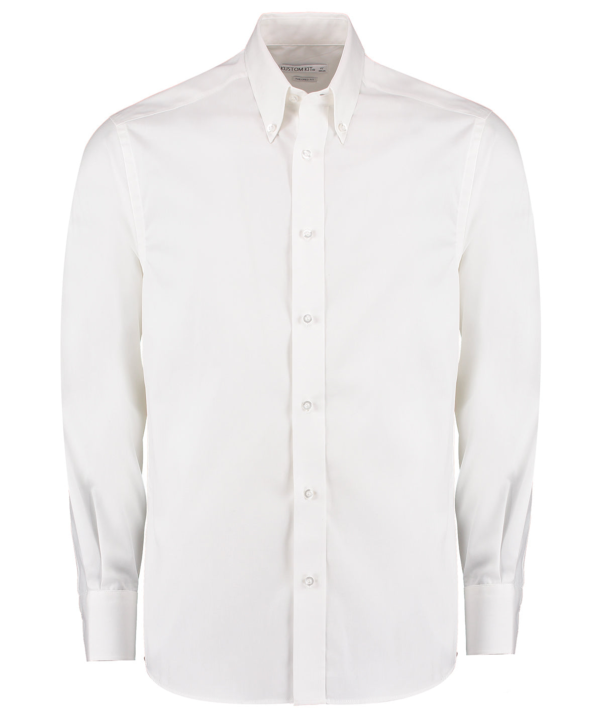 Mens LS Tailored Oxford Shirt - KK188 - White - Customisable Corporate Wear