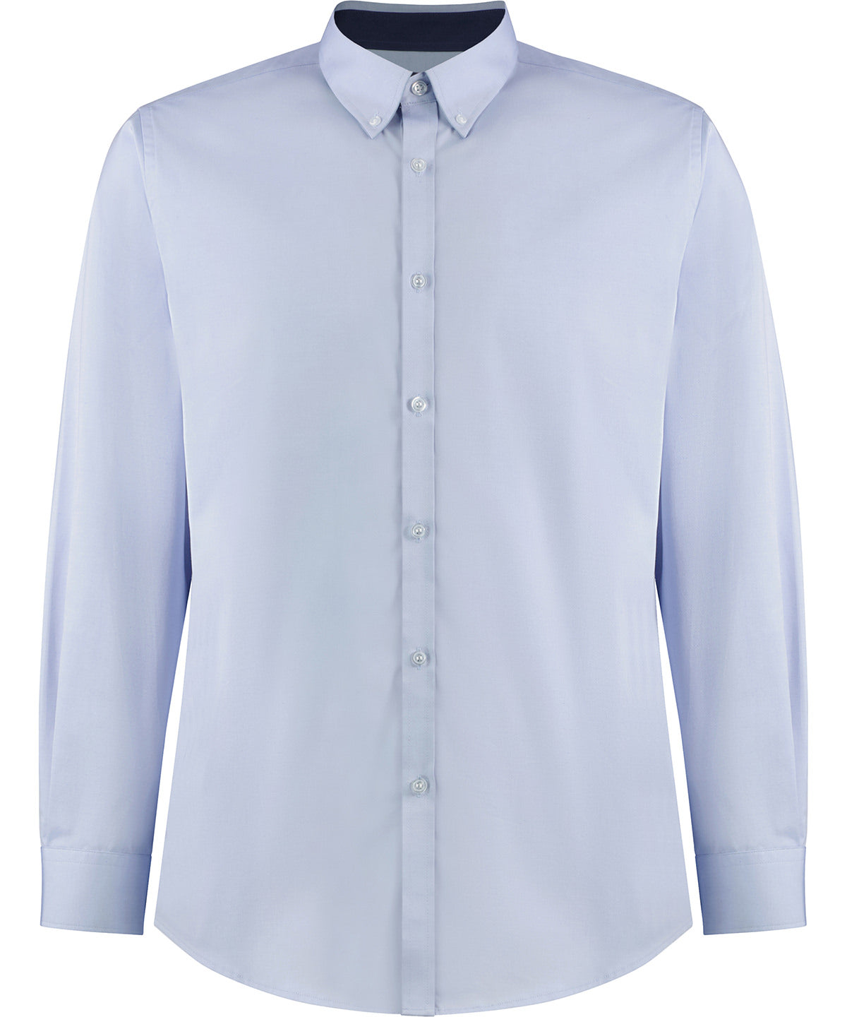 Mens LS Contrast BDC Shirt - KK190 - Light Blue Navy - Customisable Corporate Wear