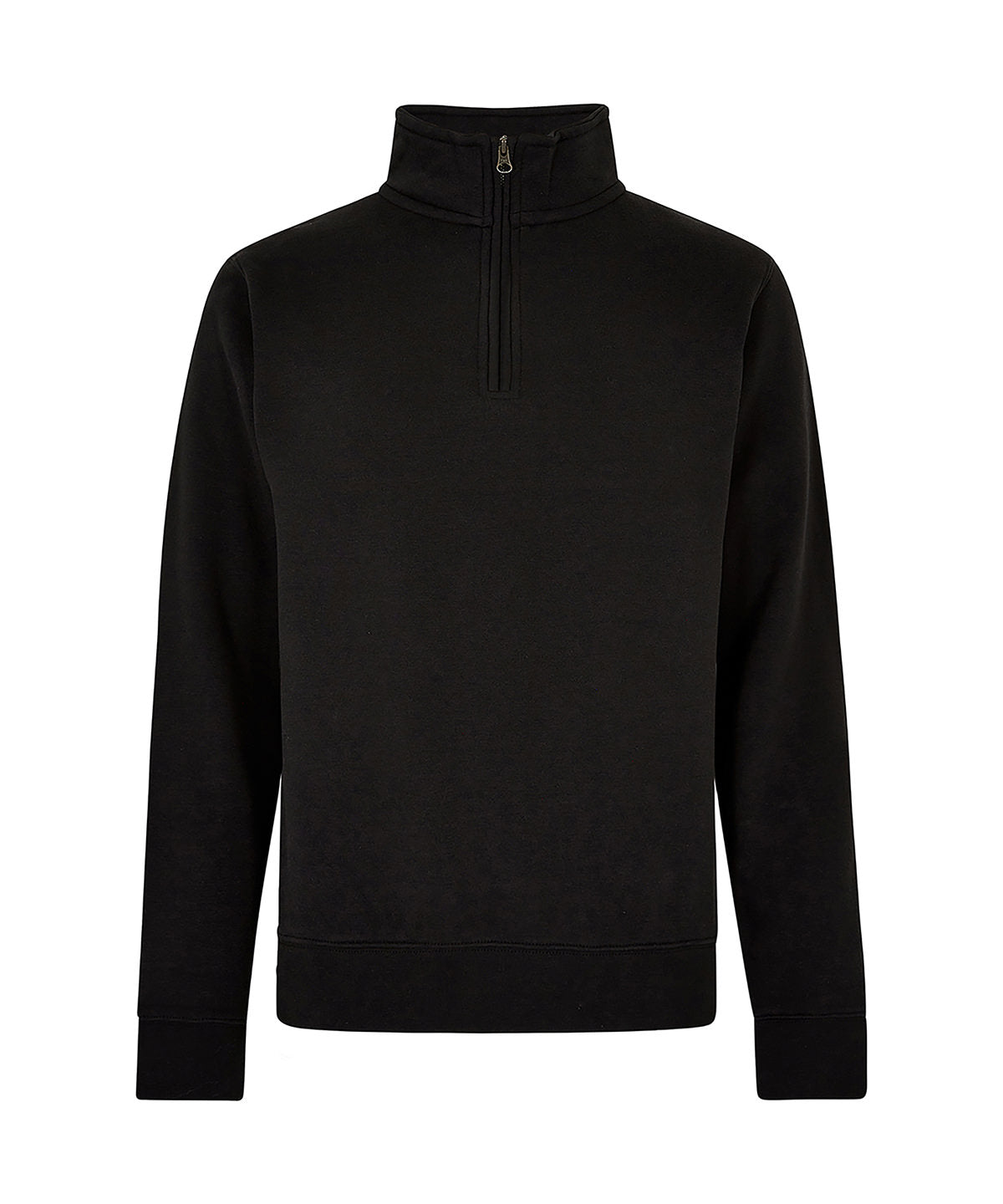 Men’s Regular Fit ¼ Zip Sweatshirt - KK335 - Black - Customisable Sweatshirts And Hoodies