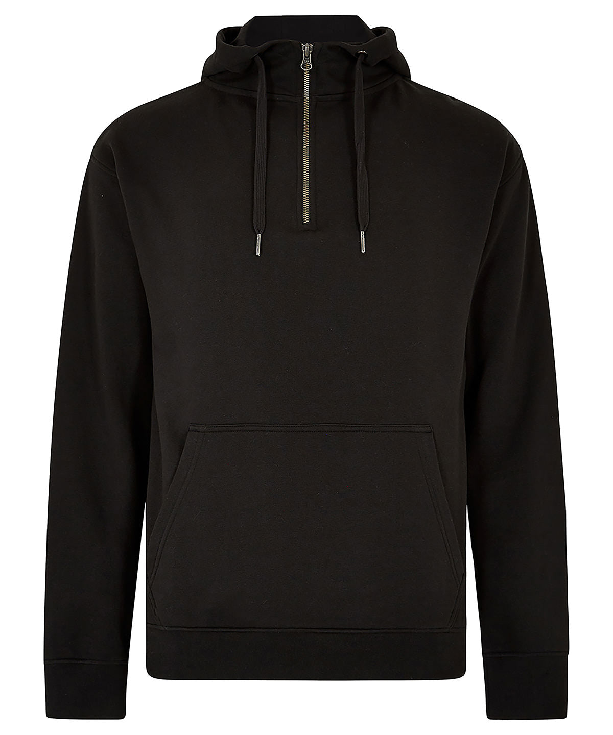 Regular Fit 14 Zip Hoodie - KK336 - Black - Customisable Hoodies