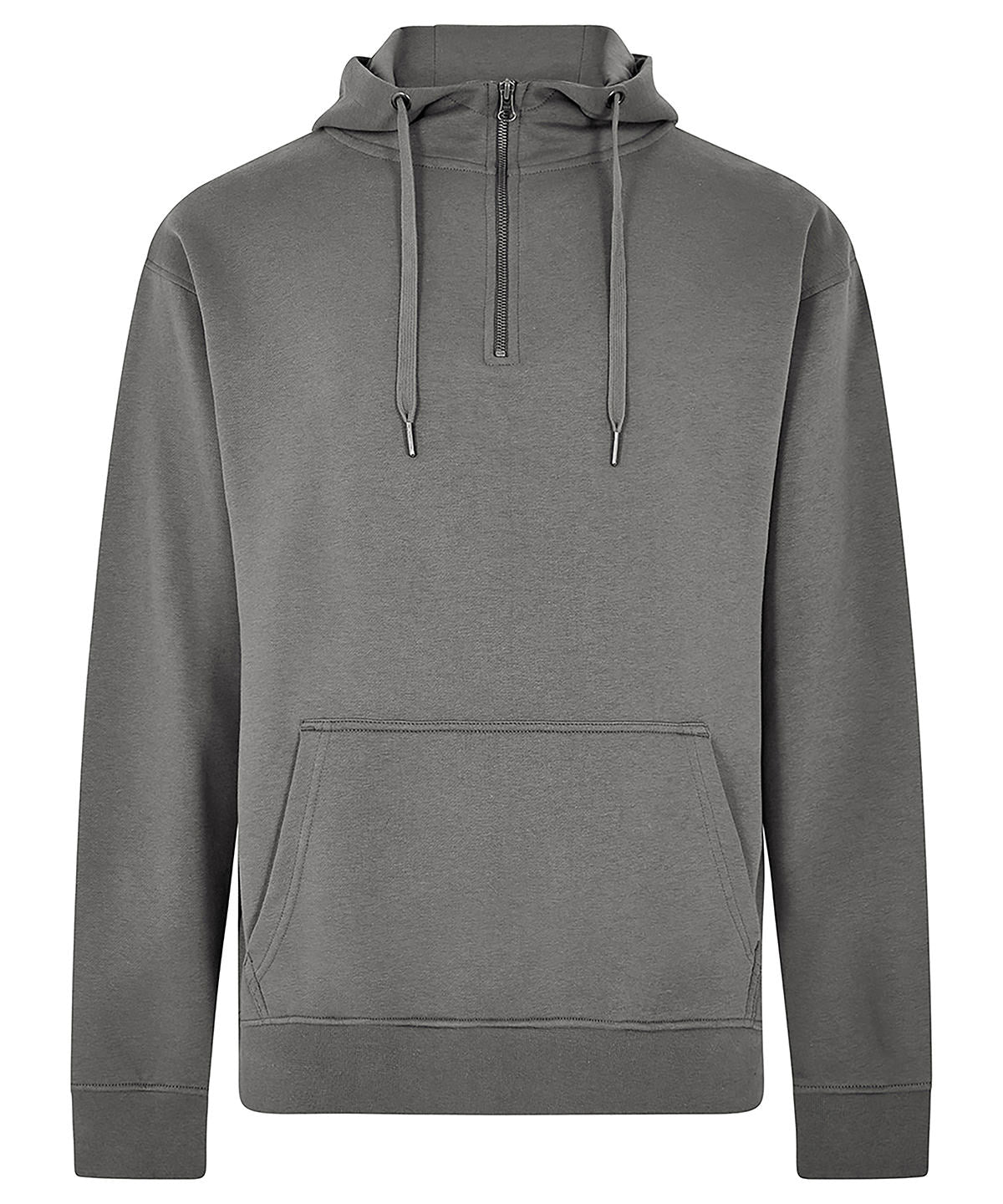 Regular Fit 14 Zip Hoodie - KK336 - Dark Grey - Customisable Hoodies