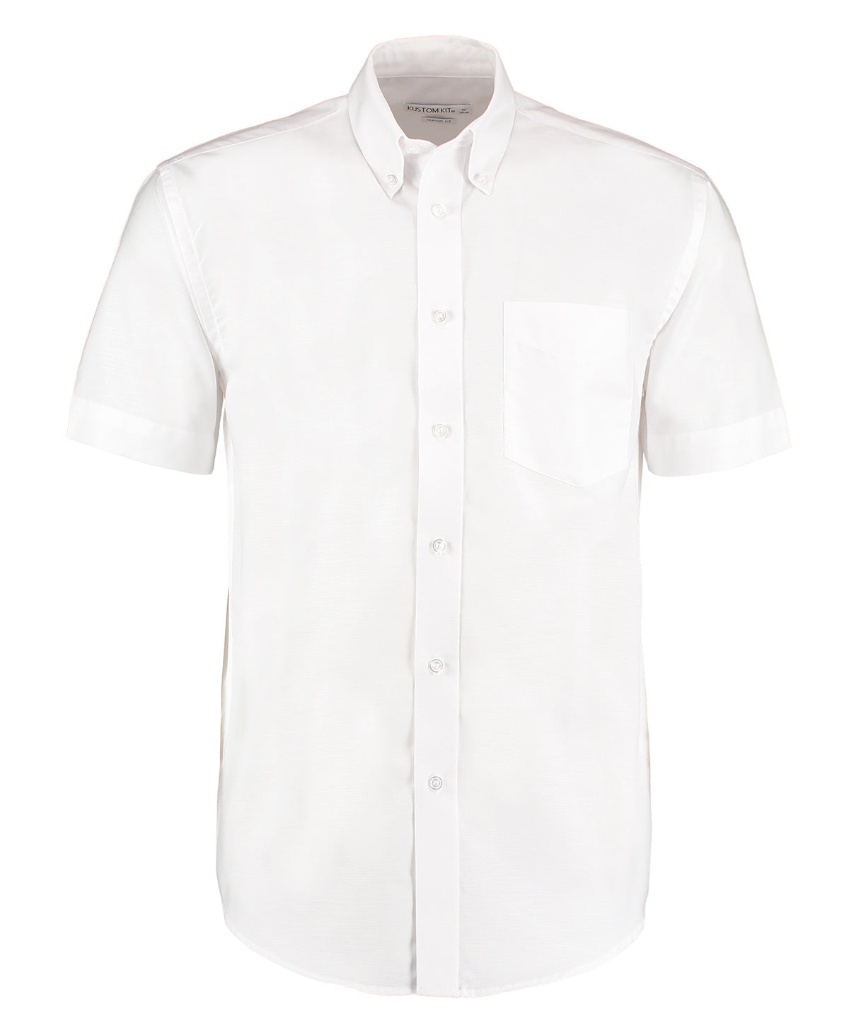 Classic Fit Short Sleeve Oxford Shirt - KK350 - White - Customisable Corporate Wear