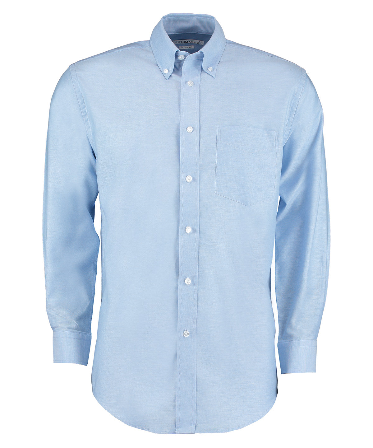 Classic Fit Long Sleeve Workwear Oxford Shirt - KK351 - Light Blue - Customisable Corporate Wear