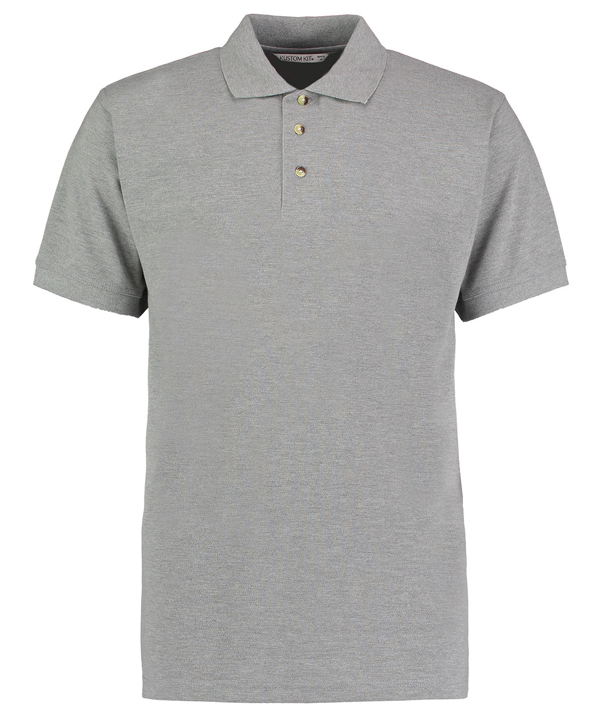 Mens Workwear Superwash Polo - KK400 - Heather Grey - Customisable Polo Shirts