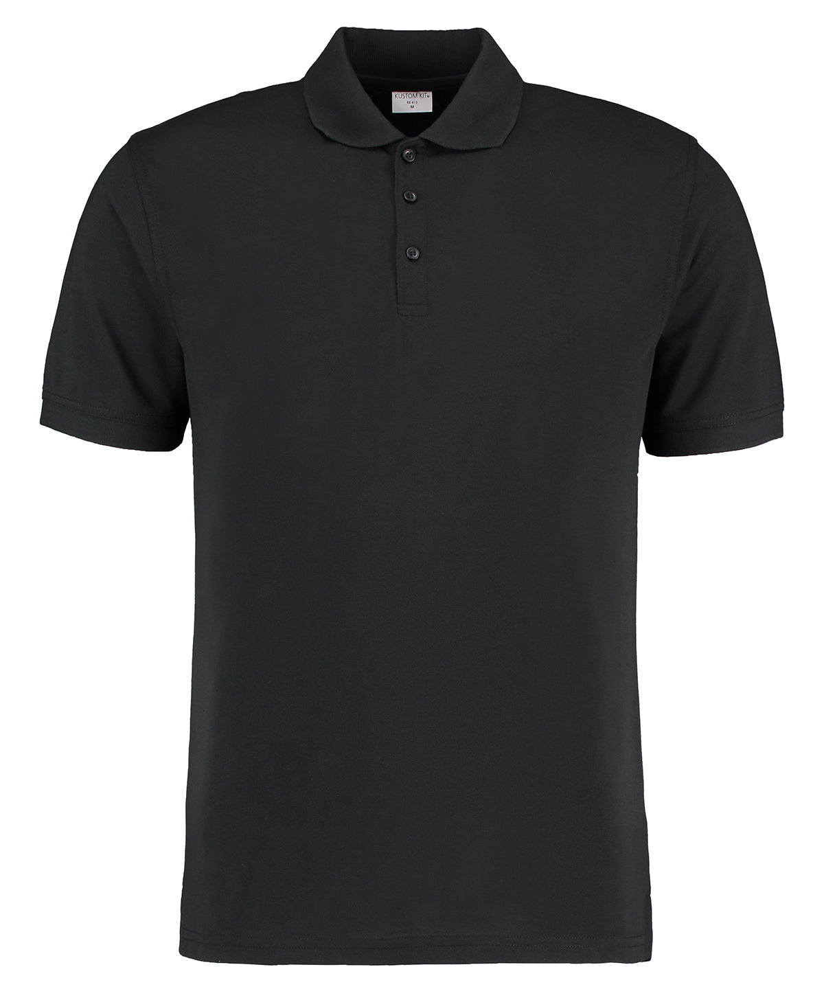 Mens Slim Superwash Polo - KK413 - Black - Customisable Polo Shirts